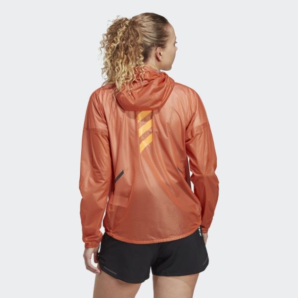 Veste De Pluie 2,5 Couches Terrex Agravic Adidas Orange