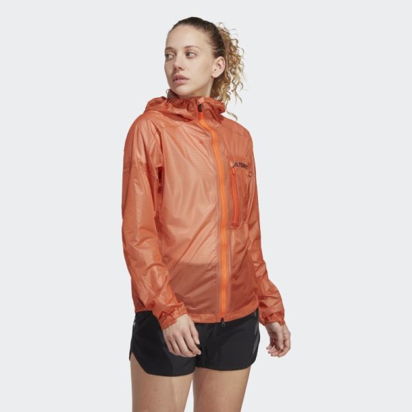 Veste De Pluie 2,5 Couches Terrex Agravic Adidas Orange