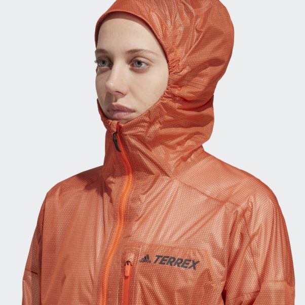 Veste De Pluie 2,5 Couches Terrex Agravic Adidas Orange