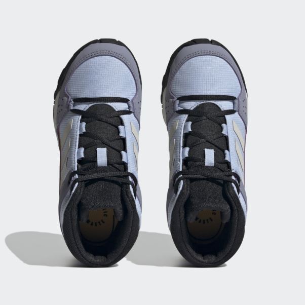 Chaussures De Randonnée Adidas Terrex Hyperhiker Mid Bleu Aube