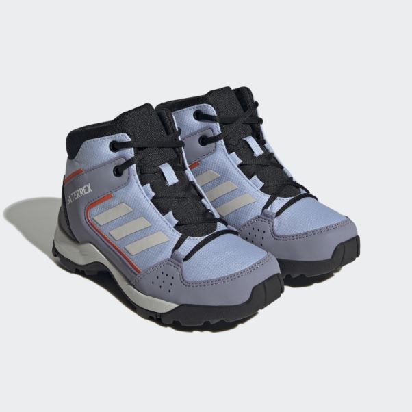 Chaussures De Randonnée Adidas Terrex Hyperhiker Mid Bleu Aube