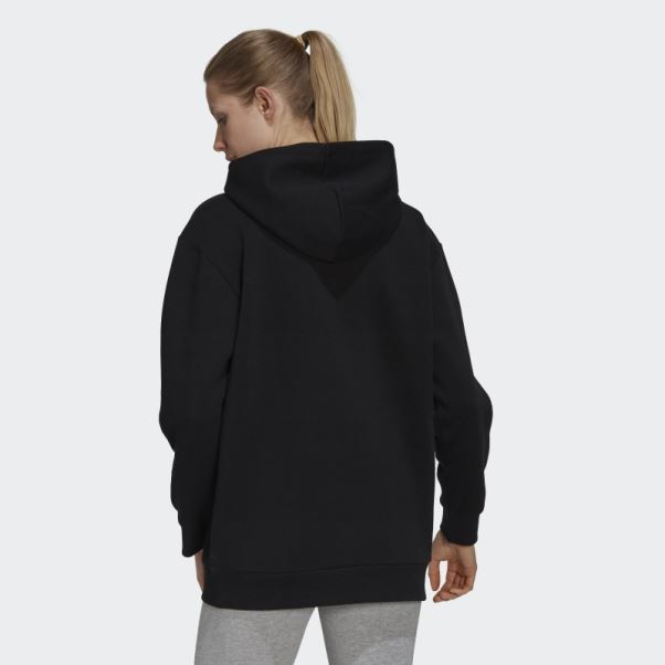 Sweat à Capuche Oversize En Polaire Adidas Essentials Noir