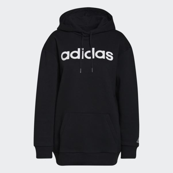 Sweat à Capuche Oversize En Polaire Adidas Essentials Noir