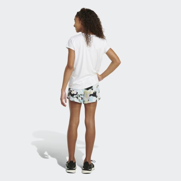 Short Tissé Blanc Imprimé Allover Adidas