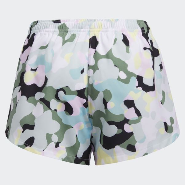 Short Tissé Blanc Imprimé Allover Adidas