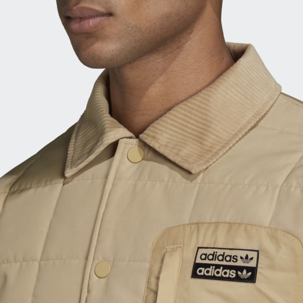 R.Y.V. Veste D'entraîneur Matelassée Adidas Beige Ton
