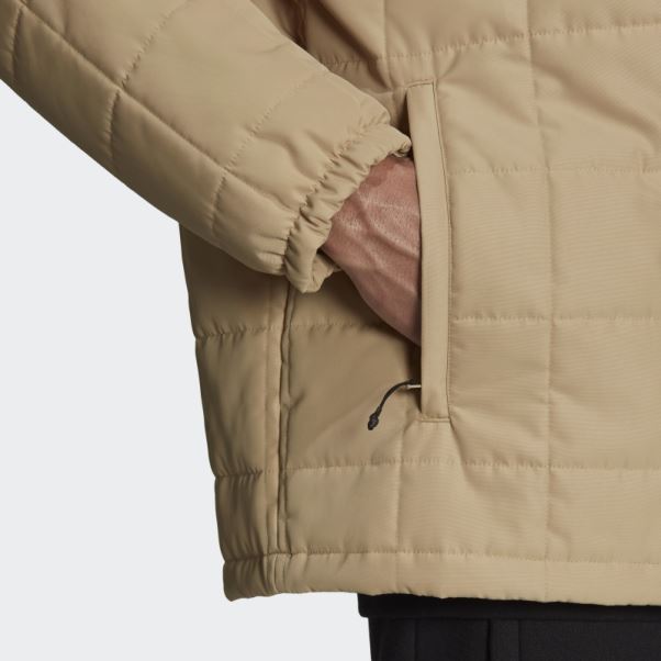 R.Y.V. Veste D'entraîneur Matelassée Adidas Beige Ton