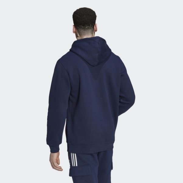 Adicolor Essentials Sweat à Capuche Trèfle Night Indigo Adidas