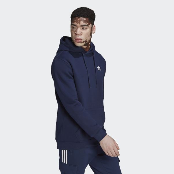 Adicolor Essentials Sweat à Capuche Trèfle Night Indigo Adidas