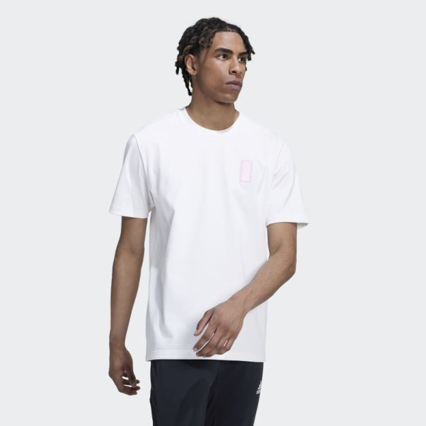 T-shirt Adidas Belgium Lifestyle En Coton épais Blanc