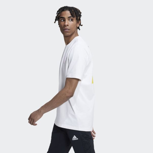 T-shirt Adidas Belgium Lifestyle En Coton épais Blanc