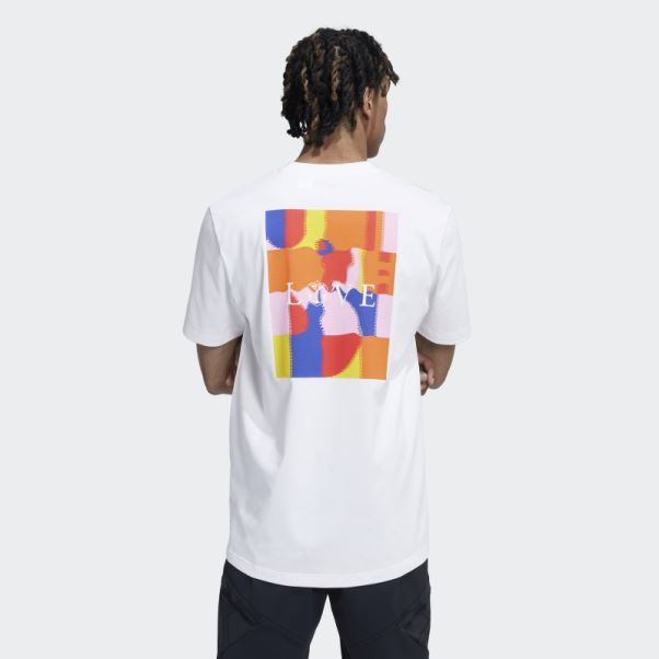T-shirt Adidas Belgium Lifestyle En Coton épais Blanc