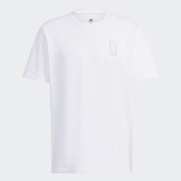 T-shirt Adidas Belgium Lifestyle En Coton épais Blanc