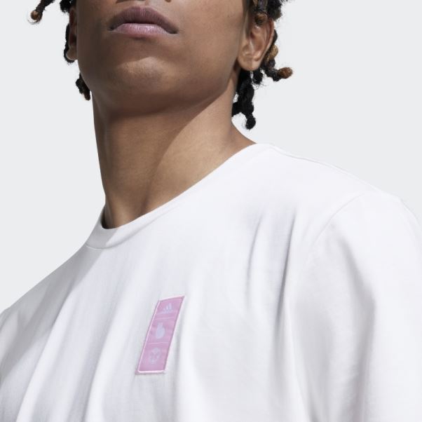 T-shirt Adidas Belgium Lifestyle En Coton épais Blanc