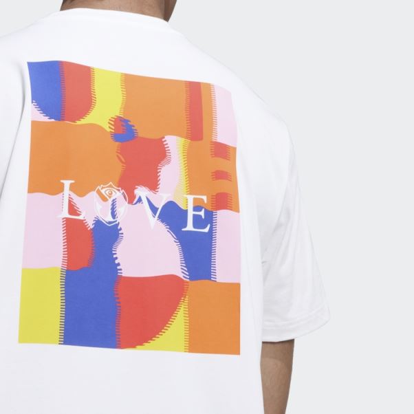 T-shirt Adidas Belgium Lifestyle En Coton épais Blanc