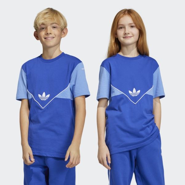 Tee Shirt Adicolor Adidas Bleu