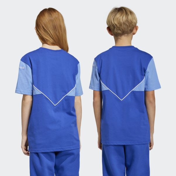 Tee Shirt Adicolor Adidas Bleu