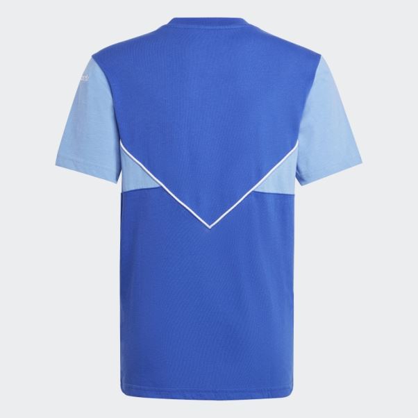 Tee Shirt Adicolor Adidas Bleu