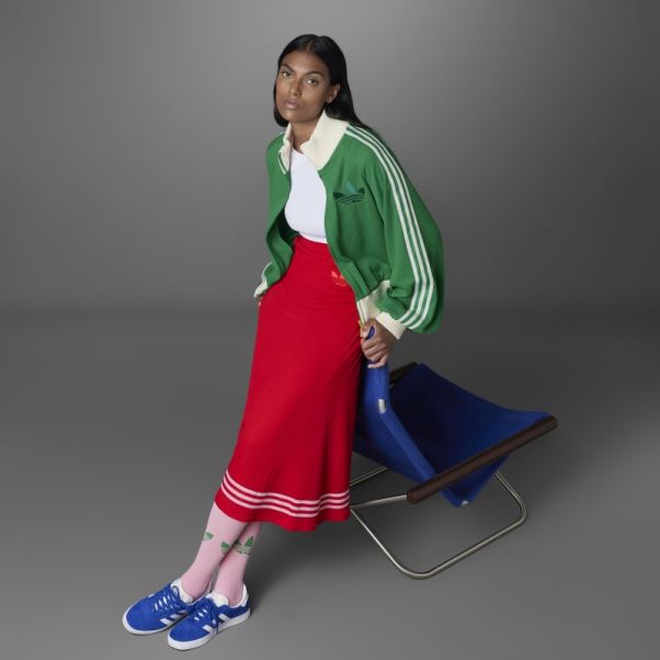 Jupe En Tricot Adidas Adicolor 70s écarlate