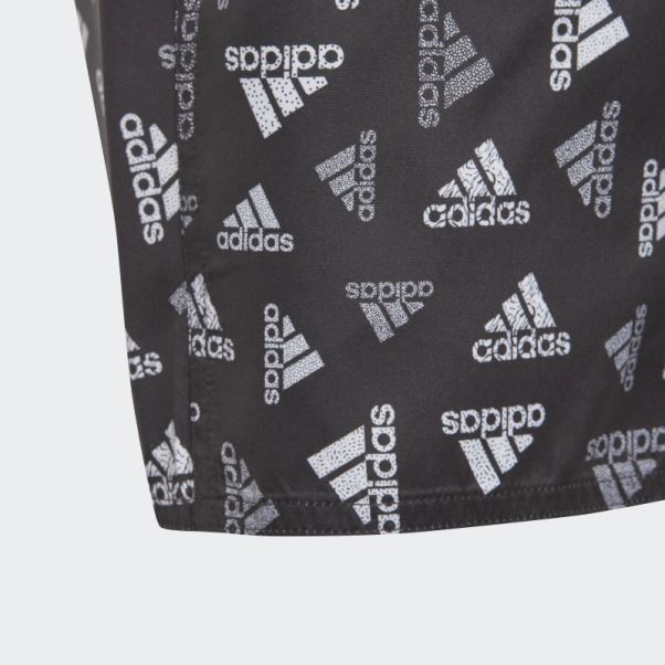 Short De Bain Clx Imprimé Logo Adidas Noir