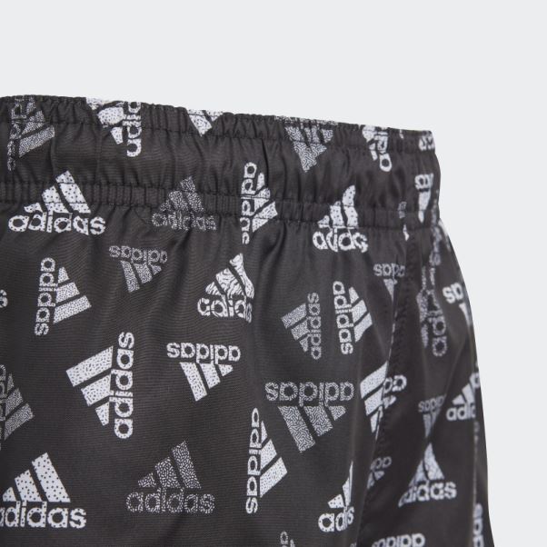 Short De Bain Clx Imprimé Logo Adidas Noir
