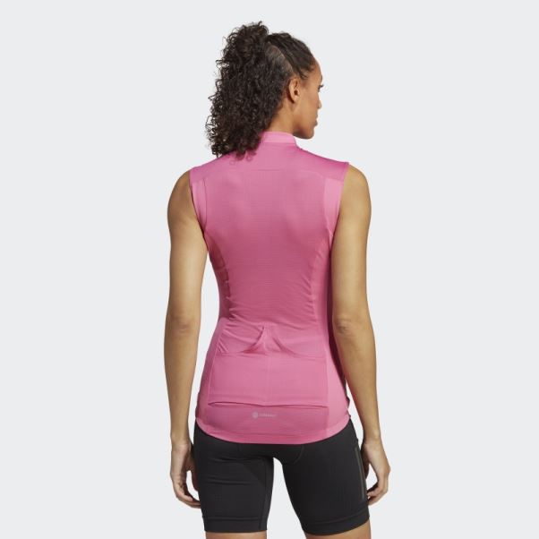 Adidas Fuchsia Le Haut Cycliste Sans Manches