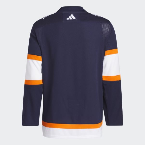 Maillot Oilers Authentique Reverse Retro Wordmark Bleu Marine 09 CCM-SLD Adidas
