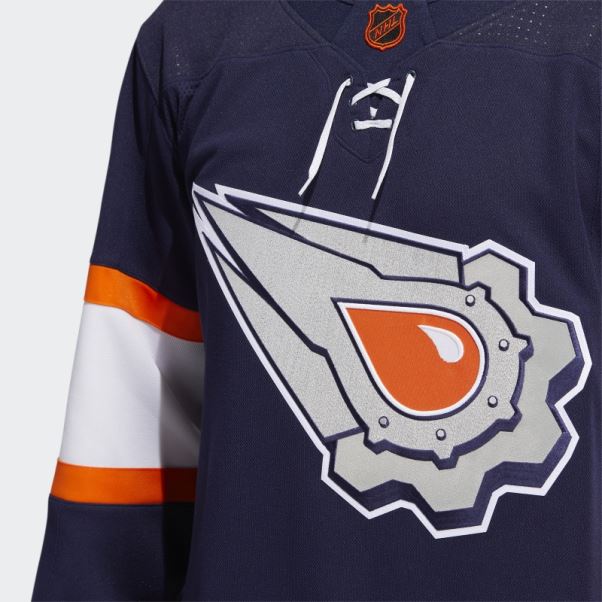 Maillot Oilers Authentique Reverse Retro Wordmark Bleu Marine 09 CCM-SLD Adidas