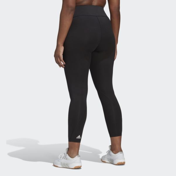 Legging D'entraînement Optime Noir (grande Taille) Adidas