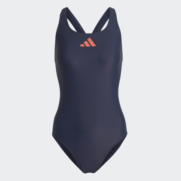 Adidas 3 Bar Logo Maillot De Bain Bleu Marine