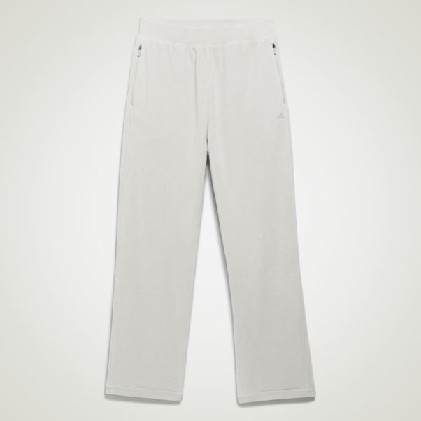 Adidas Pantalon De Basket En Velours Gris Métallisé