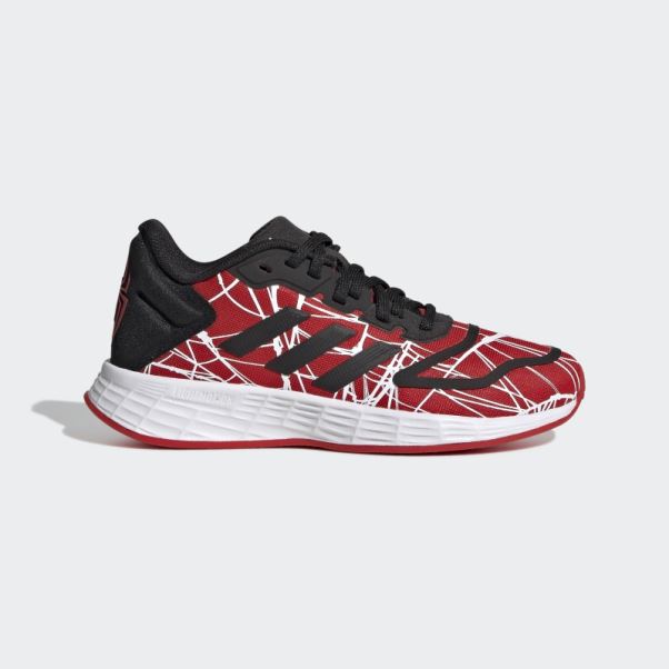 Adidas X Marvel Duramo 10 Miles Morales Dentelle Chaussures Rouge