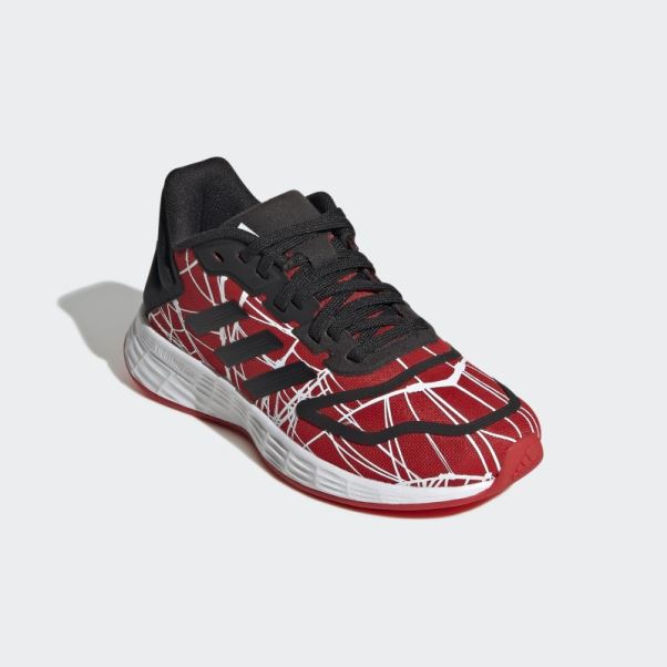 Adidas X Marvel Duramo 10 Miles Morales Dentelle Chaussures Rouge