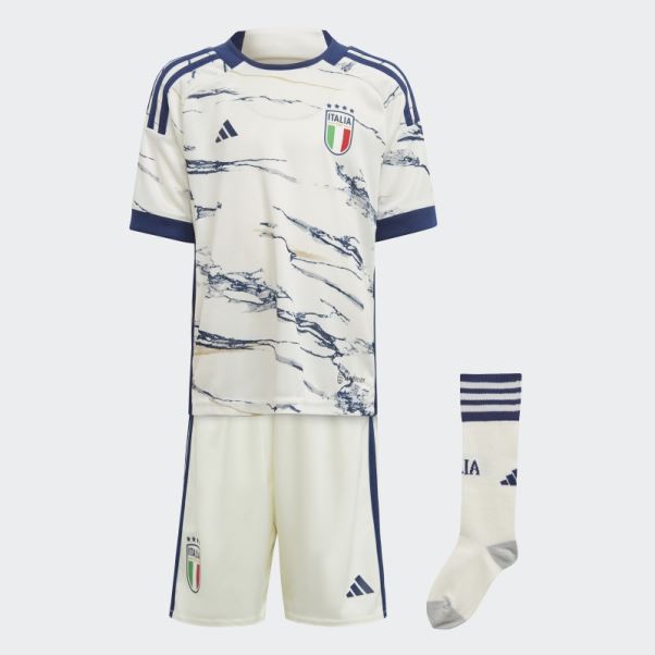 Italie 23 Extérieur Mini Kit Adidas Blanc