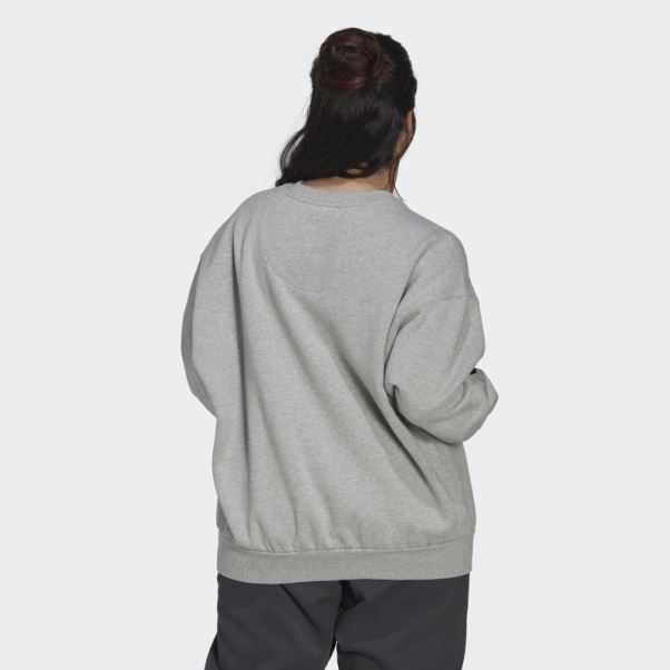 Sweat Adidas Gris Moyen (grande Taille)