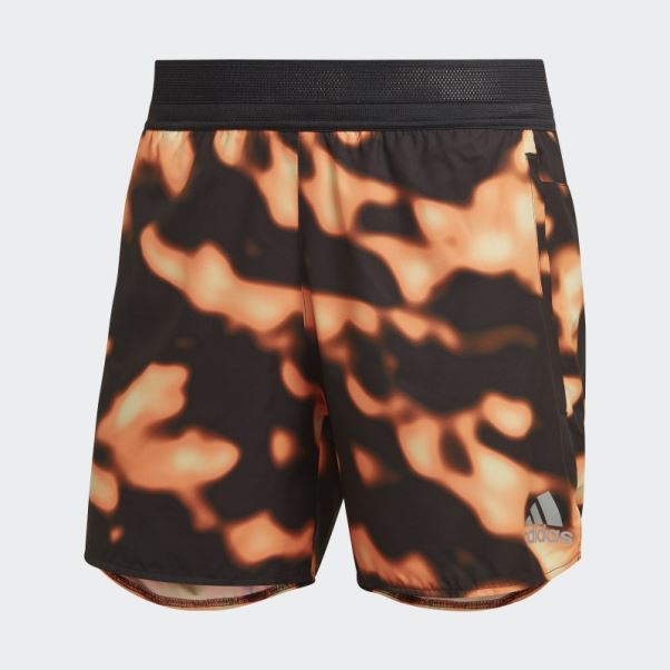 Adidas Multicolore Run Icons Logo Graphique Aop Shorts