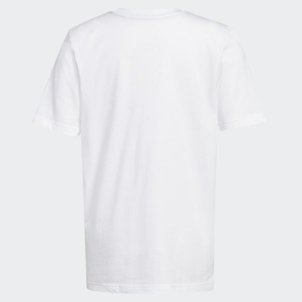 T-shirt Adidas Logo Ss Camo Blanc