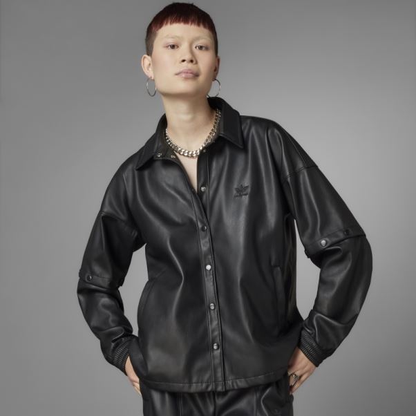 Veste De Survêtement En Similicuir Always Original Noir Adidas