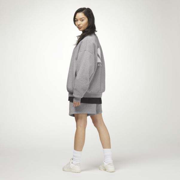 Basket-ball Chiné Crew Sweat Dark Oatmeal Adidas