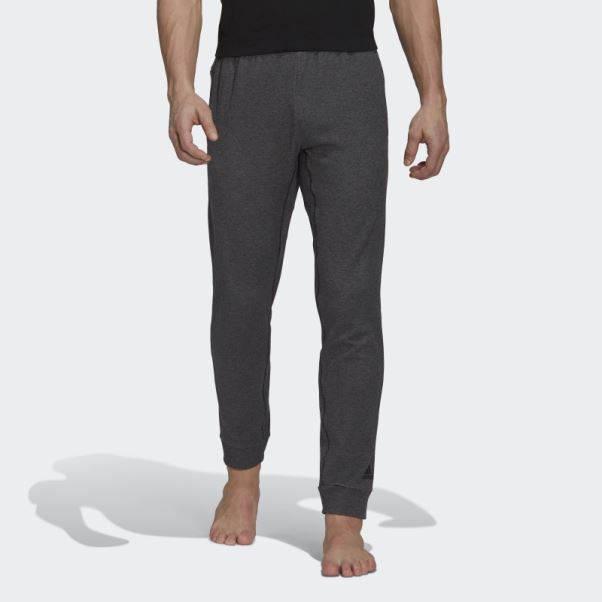 Pantalon Adidas Aeroready Warm Yoga Fleece 7/8 Noir