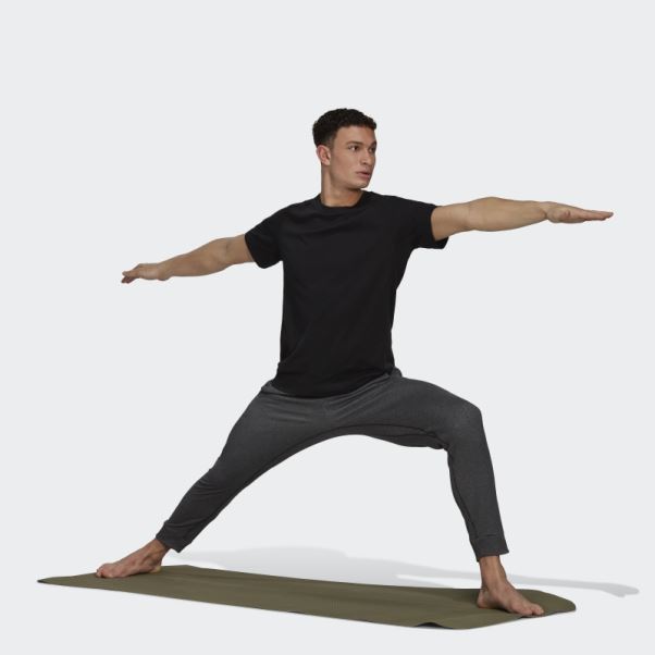 Pantalon Adidas Aeroready Warm Yoga Fleece 7/8 Noir