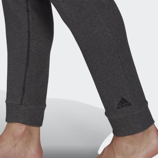 Pantalon Adidas Aeroready Warm Yoga Fleece 7/8 Noir