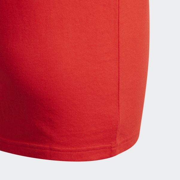 Adidas Essentials 3-stripes T-shirt Mode Rouge