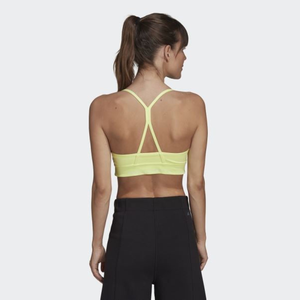 Lumière Flash Jaune Adidas X Karlie Kloss Light-support Bra Fashion