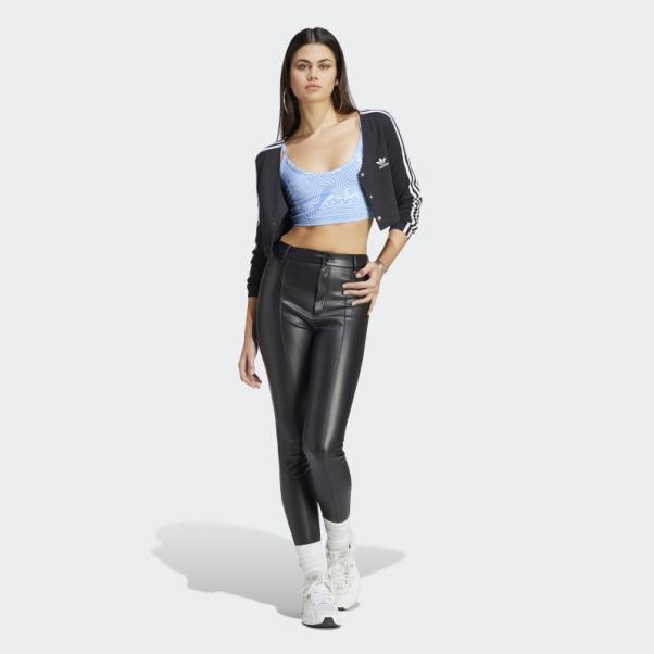 Top Soutien-gorge Imprimé Marbre Ciel Adidas