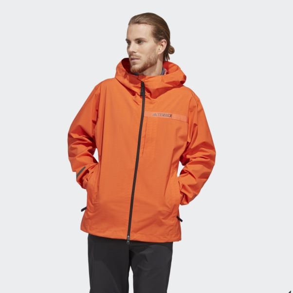 Veste De Pluie 2,5 Couches Adidas Terrex Multi Rain.rdy Orange