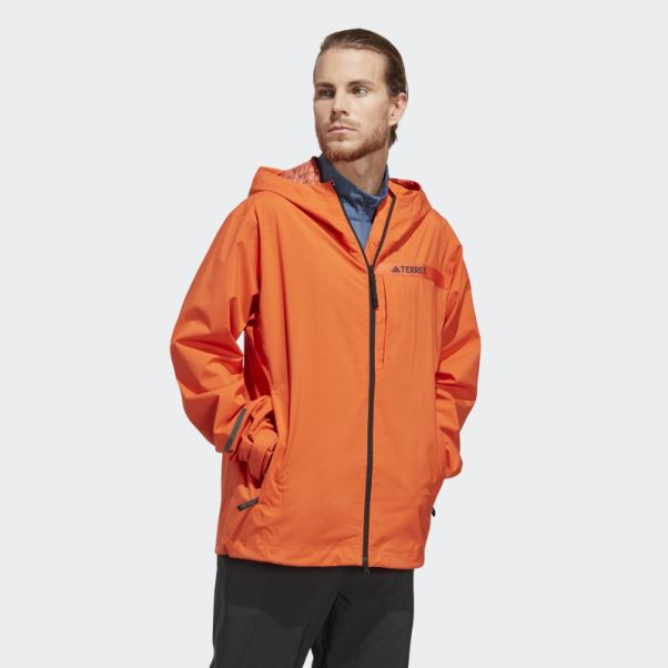 Veste De Pluie 2,5 Couches Adidas Terrex Multi Rain.rdy Orange