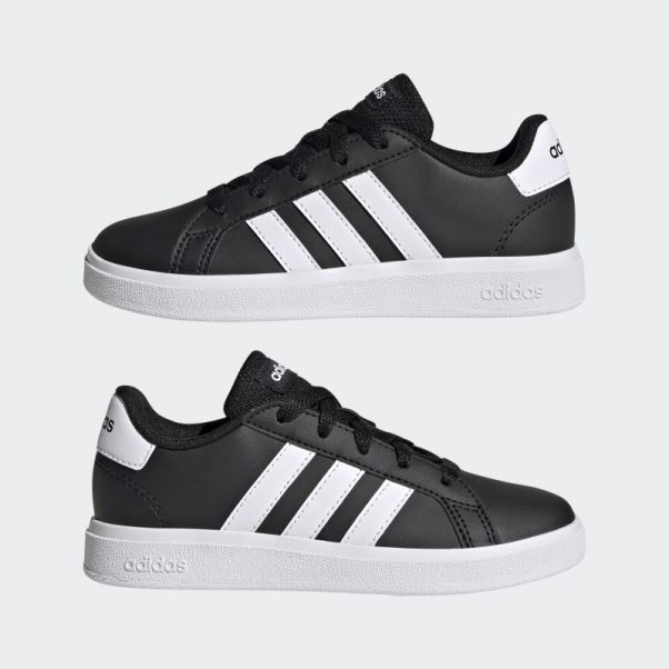 Adidas Grand Court Lifestyle Tennis Chaussures à Lacets Blanc