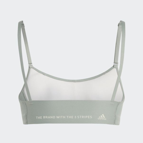 Soutien-gorge à Maintien Léger Yoga Studio Adidas Argent Vert