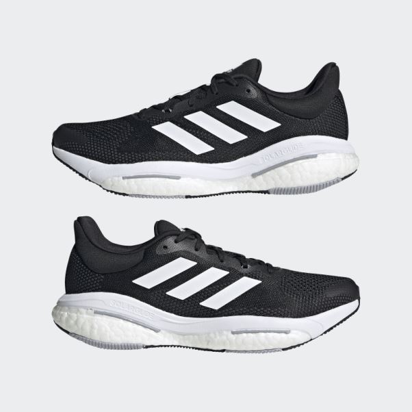 Chaussures De Running Adidas Solar Glide 5 Larges Noir